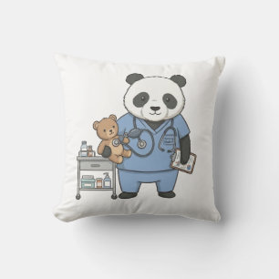 Almofada Futuro Enfermeiro Panda: Aluno de Medicina Adoráve