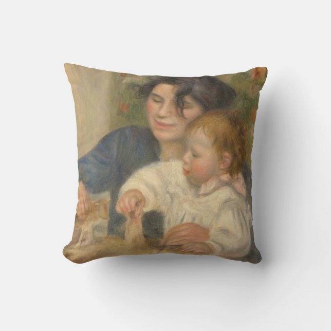 Almofada Gabrielle e Jean (por Pierre-Auguste Renoir) (Frente)