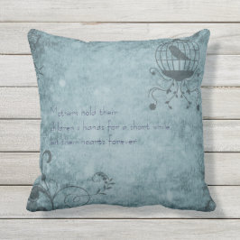 Almofada Gaiola De Pássaros Osteampunk Azul Profundo