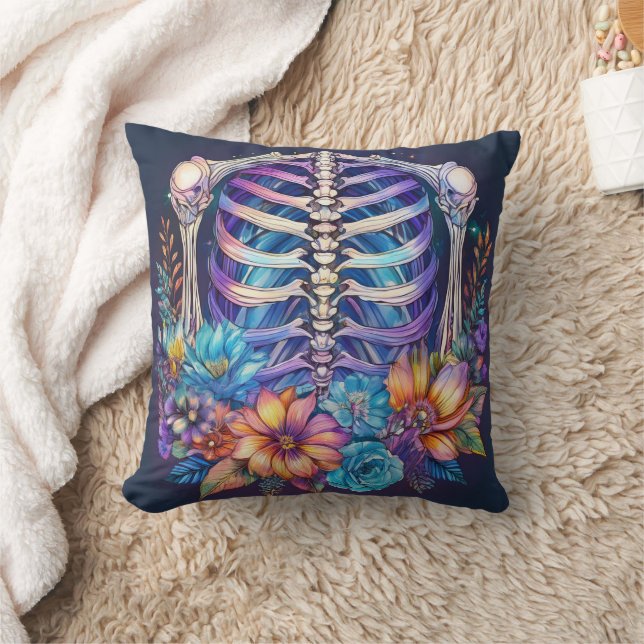 Almofada Gaiolas e flores design (Cobertor)