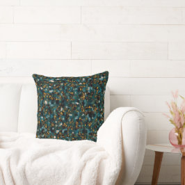 Almofada Galáxias Cobre Preto & Azul