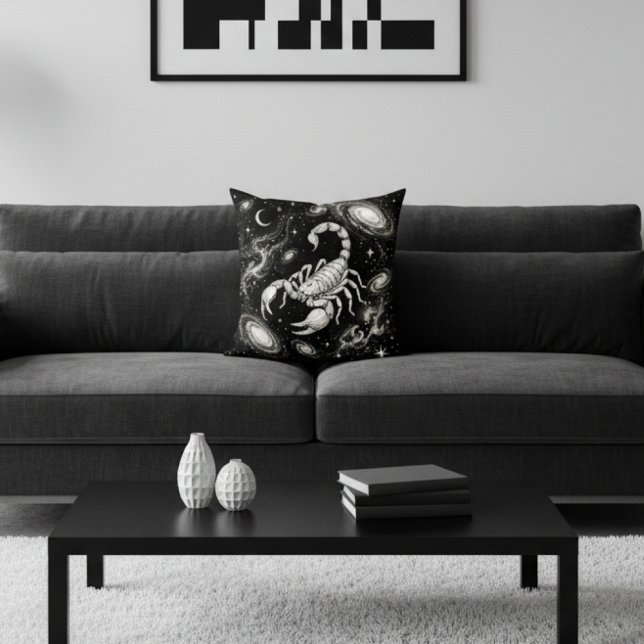Almofada Galaxy Home Decor Scorpio Zodiac Celestial (Criador carregado)