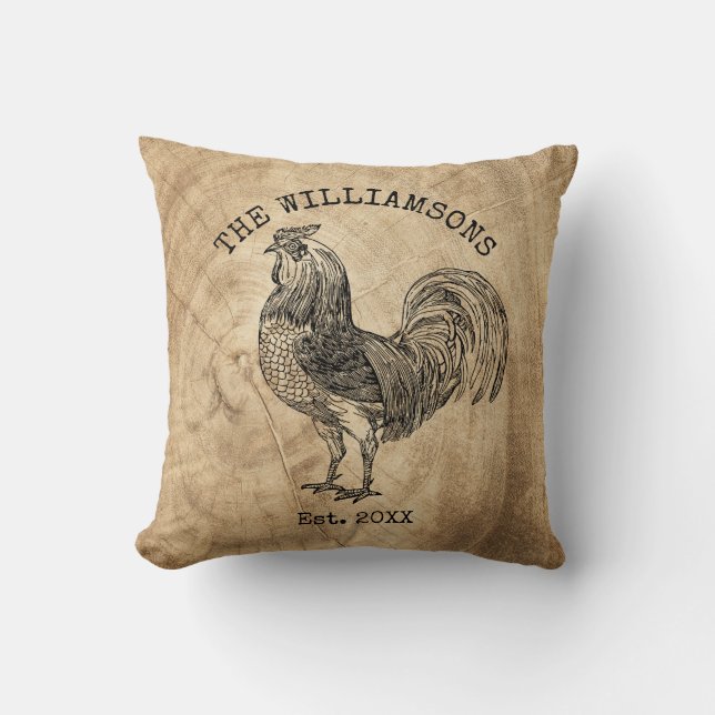 Almofada Galeria de Fazendas de Nome Antiquado da Família R (Frente)