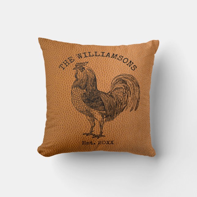 Almofada Galeria de Fazendas de Nome Antiquado da Família R (Frente)