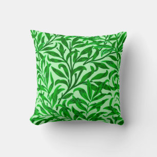 Almofada Galho de Salgueiro de William Morris, Verde Esmera