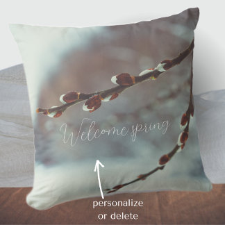 Almofada Galhos salgueiros espinhosos com coletores no fina