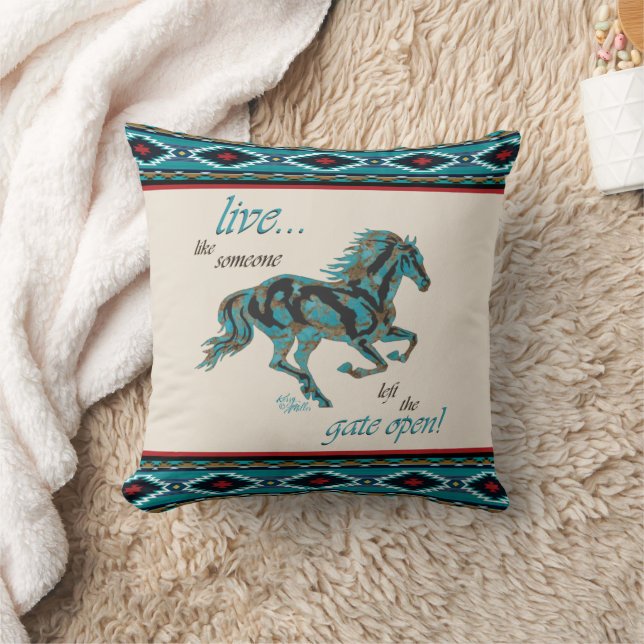 Almofada Galloping Travesseiro decorativo (Cobertor)