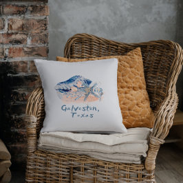 Almofada Galveston Texas Seashells