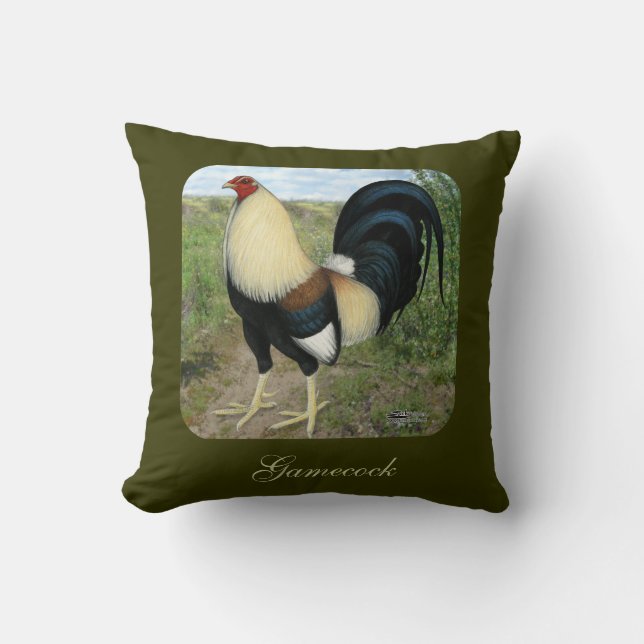 Almofada Gamecock da estrada country (Frente)