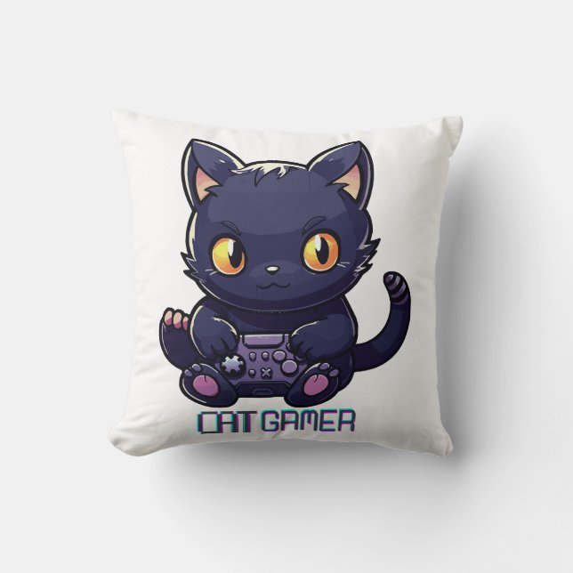 Almofada Gamer de Gato (Frente)