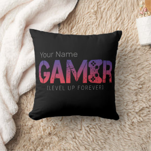 Almofada Gamer Level Up Forever Vintage Gamepad Design