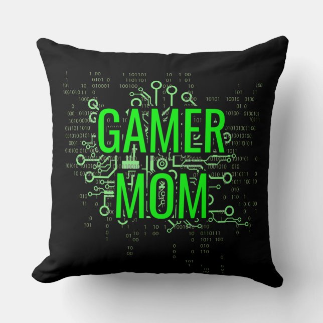 Almofada Gamer MOM Cyber Digital Green (Frente)