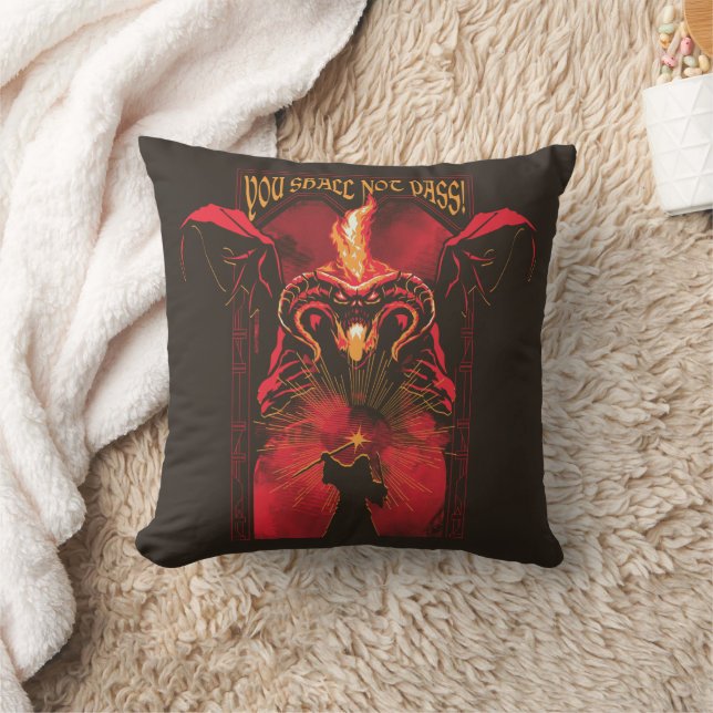 Almofada GANDALF™ Vs Balrog "Você Não Passará" Gráfico (Cobertor)