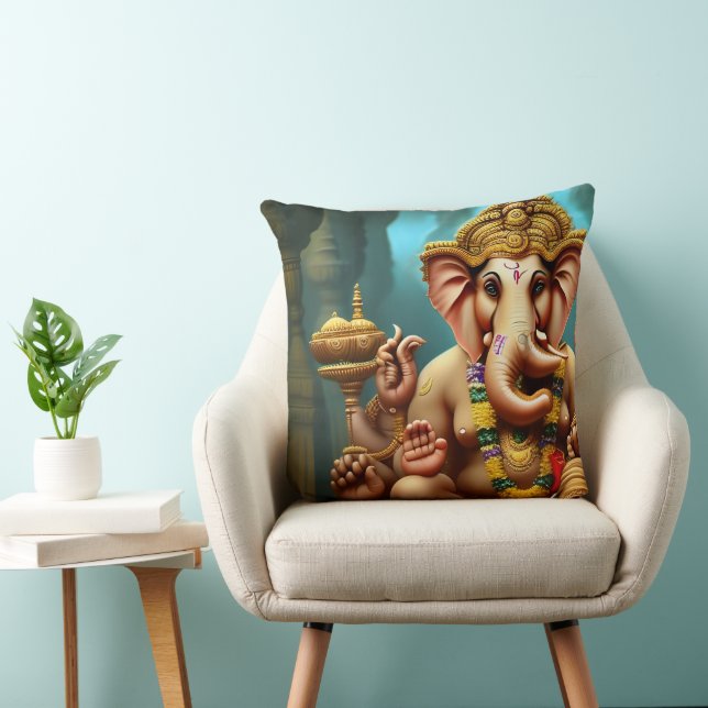 Almofada Ganesh toma uma selfie (Cadeira)