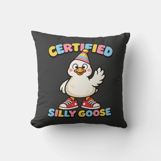 Almofada Ganso de Desenho Animado Fofo Certificado Bobo Gan (Frente)