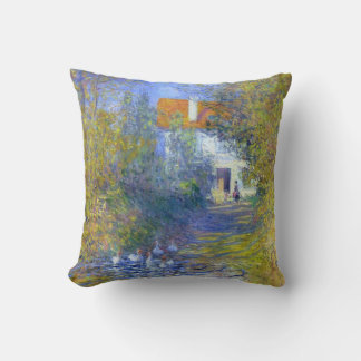 Almofada Gansos no Creek Claude Monet Fine Art