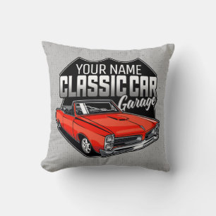 Almofada Garagem Clássica Convertível 1966 Personalizada