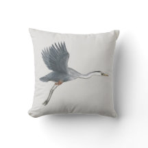 Garça-real de grande azul em vôo