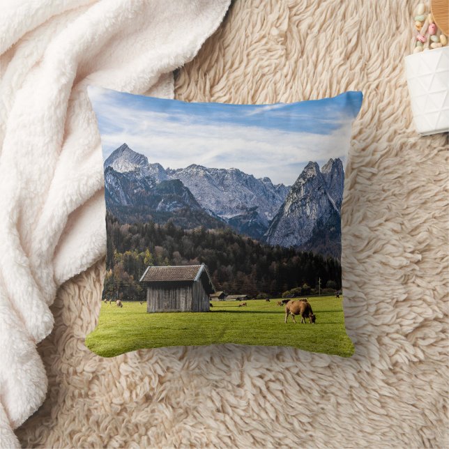 Almofada Garmisch Partenkirchen Alps Bavaria Alemanha (Cobertor)