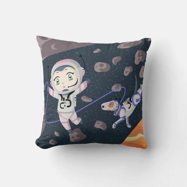 Almofada Garota Asteroide (Frente)