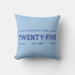 Almofada Garota de Aniversário Personalizada