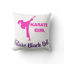 Garota do Karatê Futuro Cinturão Preto Decoração M