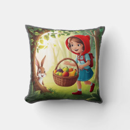 Almofada Garota em Redhood with Bunny