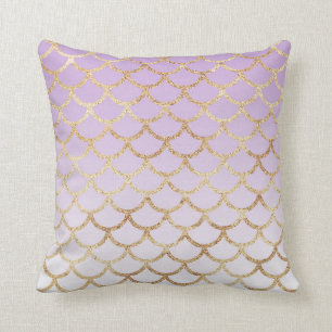 Almofada Garota Lilac Roxo Glitter Glitter Dourado