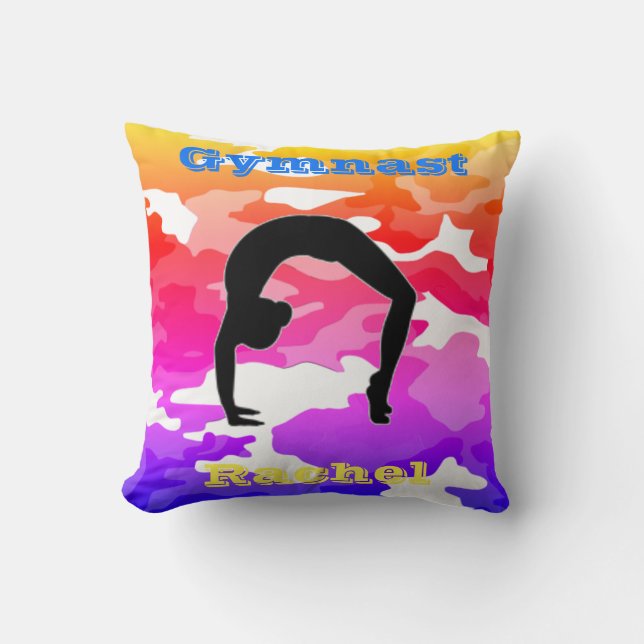 Almofada Garotas Bares de vassoura do chão Camuflagem arco- (Frente)