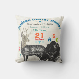 Almofada Garoto da Floresta em Seta, Nurserê Bebê Nascido,