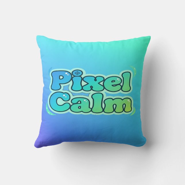 Almofada Garoto Gamer Anime Fofo Pixel Calmo (Verso)