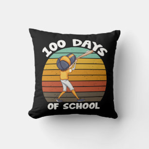 Almofada Garotos 100 Dias De Escola Meninos Beisebol do 100