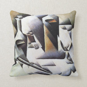 Almofada Garrafas e faca, por Juan Gris
