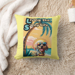 Almofada Garras no Sol: Cachorro Legal com óculos Solares