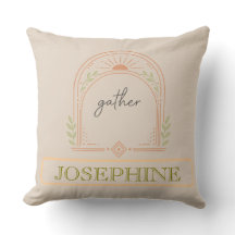 Gather Boho Arch Pillow | Farmhouse Sun Neutral