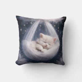 Almofada Gatinho Adormecido em uma Rede de Tule