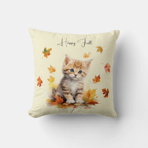 Almofada Gatinho-de-cor-de-laranja-acastanhado