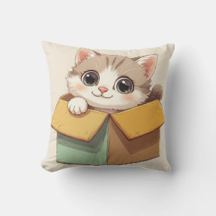 Almofada Gatinho de Desenho Adorável Com Olhos Grandes