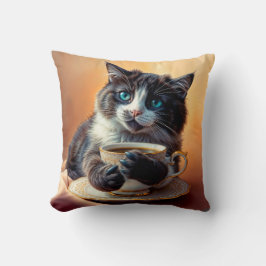 Almofada Gatinho De Olhos Azuis E Gelado