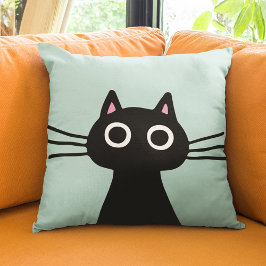 Almofada Gatinho Preto Cinto | Quirky Pet Cat Lover