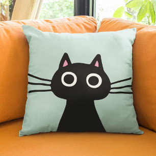 Almofada Gatinho Preto Cinto   Quirky Pet Cat Lover