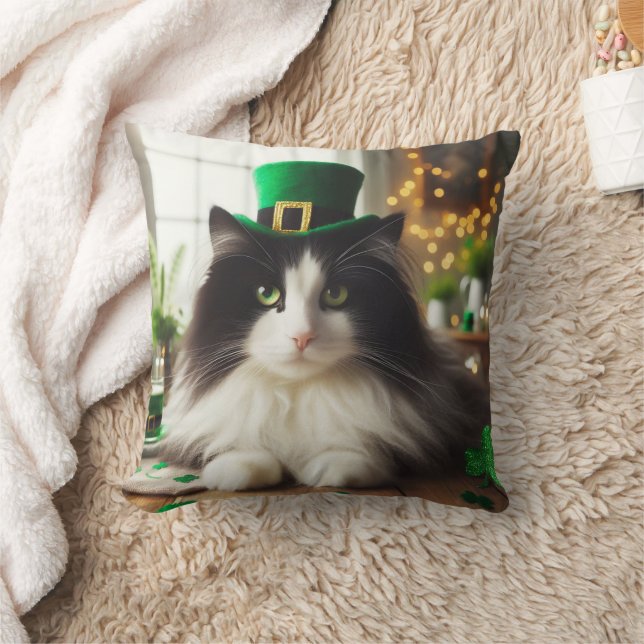 Almofada Gatinho preto e branco irlandês (Cobertor)