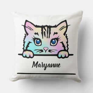 Almofada Gatinho Tie Dye
