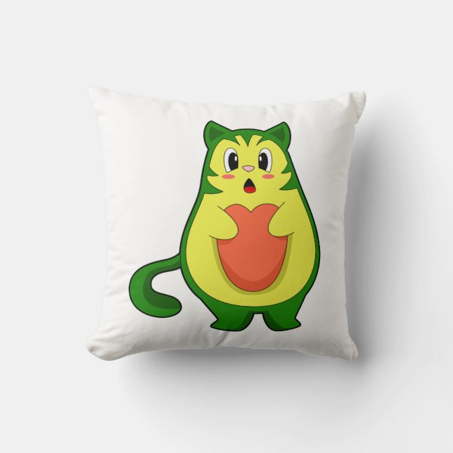Almofada Gato Abacate (Frente)
