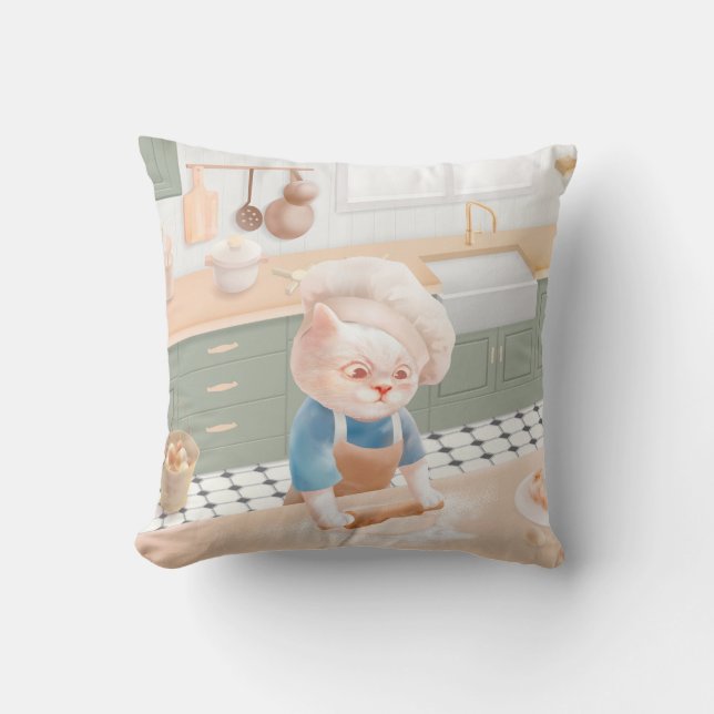 Almofada Gato Baker Baby - Cozy Morning Kneading (Frente)