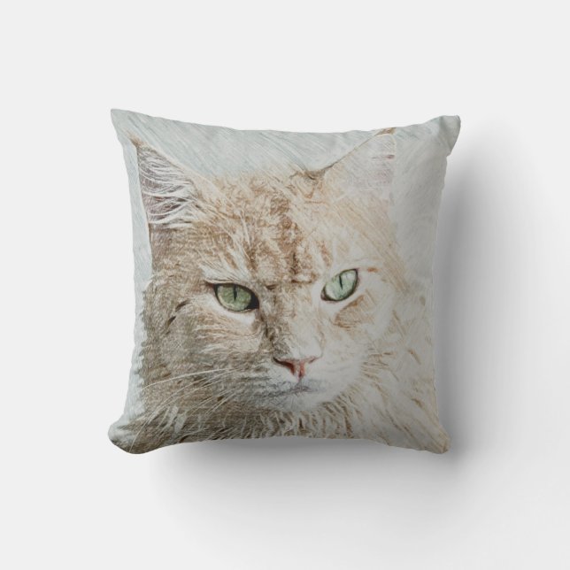 Almofada Gato Bonito E Adorável (Frente)