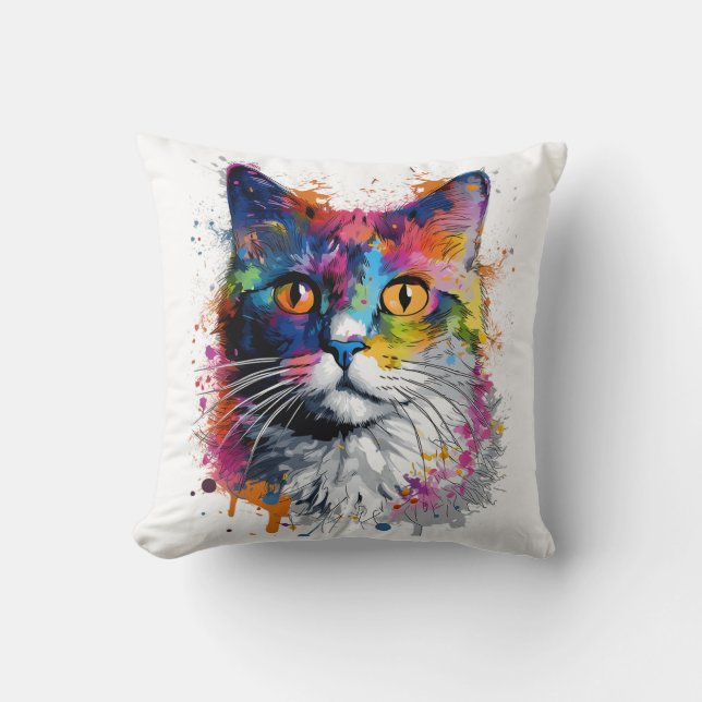 Almofada Gato caleidoscopio (Frente)