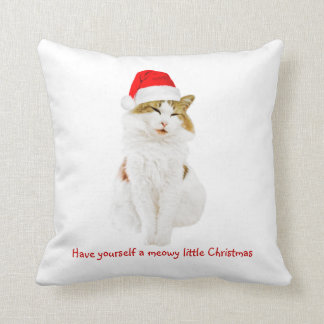 Almofada Gato com Papai noel