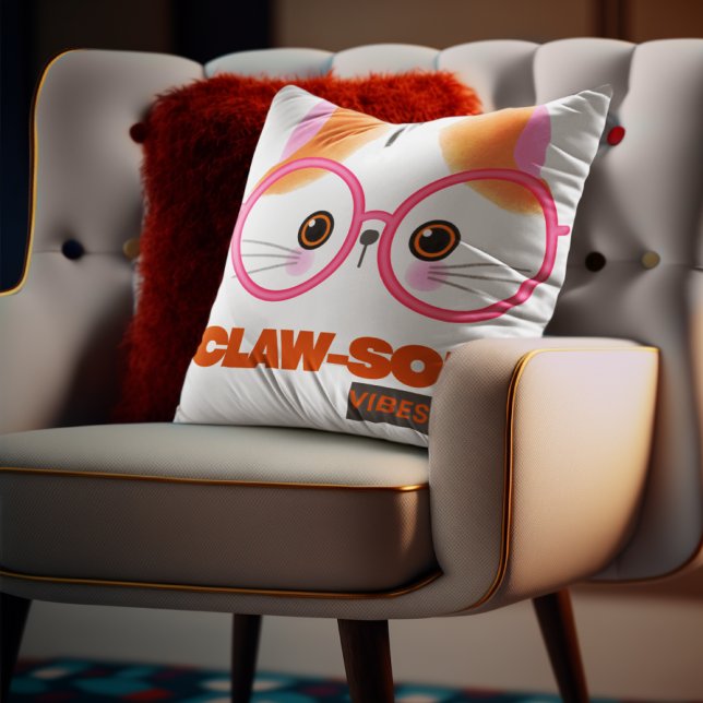 Almofada Gato com vibrações Claw-Some personalizáveis apena (Criador carregado)