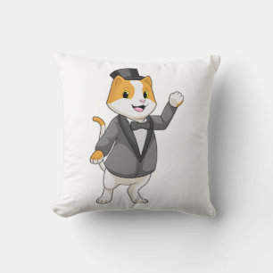 Almofada Gato como Noivo com Laço